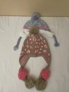Lot Of 2 Cappelli Girls Pink Beanie S/M and Toby and Me Size 4/14 - Picture 1 of 5