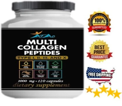 Collagen Peptides Powder capsules Supplements Pills Booster Colagen Vitamins  - Image 1 of 2