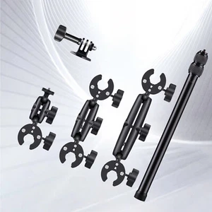 Motorcycle Bicycle Mount Selfie Stick for Insta360 One X2 X3 X4 DJI Action 2 3Bt - Photo 1 sur 14
