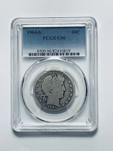 1904-S Barber Half Dollar PCGS G06 - Picture 1 of 12
