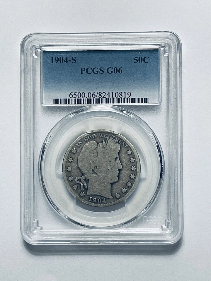 1904-S Barber Half Dollar PCGS G06 - Image 1 of 4