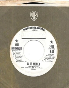 VAN MORRISON * 45 * Blue Money * 1971 * DJ PROMO * VINYL Pressing * ORIGINAL WB - Picture 1 of 3