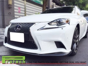 JD Type CARBON FIBER FRONT BUMPER LIP SPOILER FOR 2014+ IS250 w/ F SPORTS - Picture 1 of 3