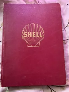 1958 Shell Book of 1950s Maps--Leather Bound 19"x14" over 80 maps Vintage - Picture 1 of 12