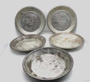 5 Vintage New England Table Talk Flaky Crust Pie Tin 9.5" Vented Antique Decor - Picture 1 of 8