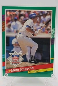 1991 Donruss #436 Mike Scioscia - Los Angeles Dodgers - All Stars  - Picture 1 of 1