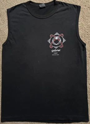 Vintage Peter Gabriel Melt 1982 Tour sleeveless T-shirt size Large Excellent - Image 1 of 4