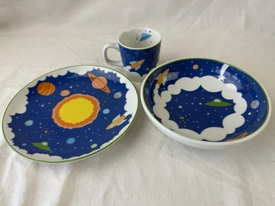 Tiffany & Co. Tiffany Cosmic Niños Vajilla Plato Tazón Taza Set Colección Infantil Foto 1 de 4
