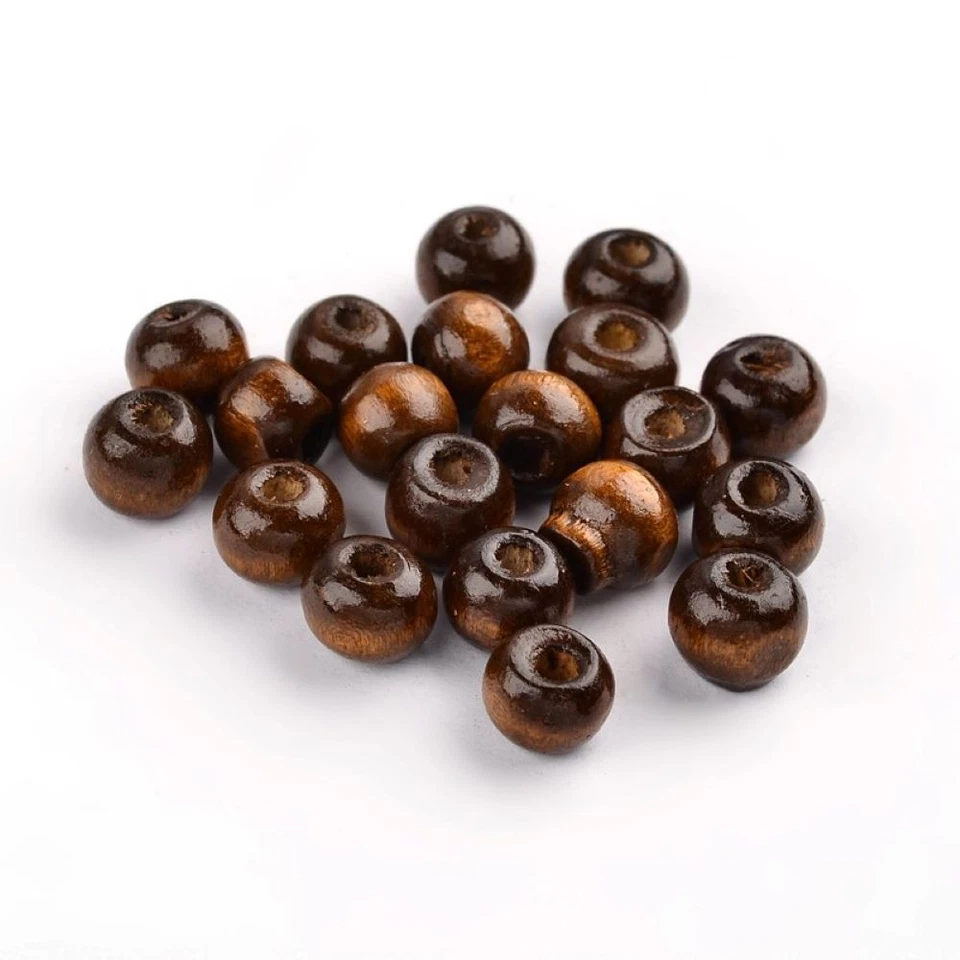 Brown Wood Beads Plain Rondelle 6x8mm Pack Of 200+ - Image 1 of 1