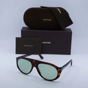 New TOM FORD FT1001 54N Red Havana/Green Photochromic 57-17-135 Sunglasses - Picture 1 of 6