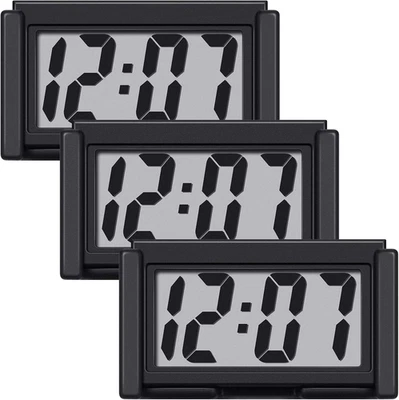 Frienda 3 Pieces Mini Digital Clock Small Digital Clock Stick on Battery Operate - Image 1 of 4