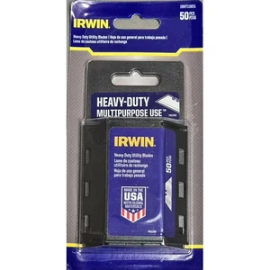 Hojas de afeitar utilitarias multiusos de alta resistencia de acero al carbono IRWIN 50-Pk IWHT11921L - Imagen 1 de 1