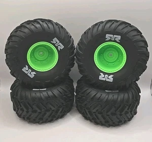 ARRMA Quake/Gorgon ARA-2575 dBoots Cut Chevron MT Tire Set Glued -Green Set of 4 - Picture 1 of 4