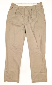 Polo Ralph Lauren Classic Fit Khaki Pleated Straight Leg Pants Men's Size 34x34 - Picture 1 of 7