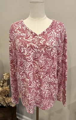 Prendas para dormir Croft & Barrow de manga larga para mujer talla grande  Foto 1 de 4