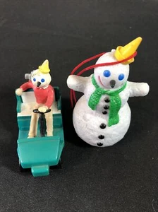 JACK IN THE BOX ORNAMENT AND GOLF CART TOY - Picture 1 of 4