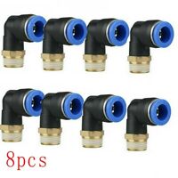 10pcs 1/8'' L Fitting Connector Tube 8mm For Coats Tire Changer Machine Parts