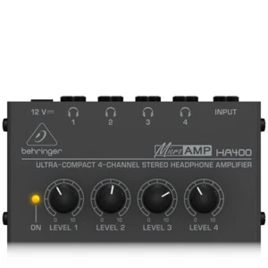 Behringer - HA400 - Ultra Compact 4-Channel Stereo Headphone Amplifier - Picture 1 of 5