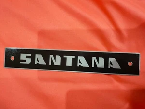 LAND ROVER SANTANA, EMBLEMA SANTANA en aluminio, nuevo - Imagen 1 de 3