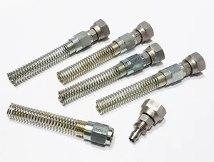 (5) World Class Mfg 3/8" NPS x 1/4" Hose ID Hose Connector & Spring Guard - Picture 1 of 7