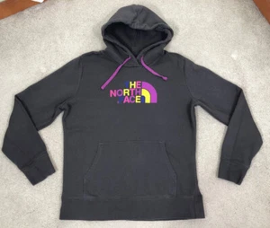 THE NORTH FACE Womens Half Dome Pullover Long-Sleeve Hoodie Size L Graphite Grey - Picture 1 of 14
