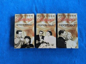 HOLLYWOOD CLASSICS 3 VHS Tape Lot Anna Karenina Eternally Yours Heartbeat  - Picture 1 of 3