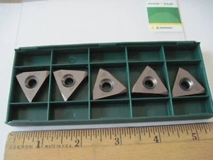 (Qty 5) Tool-Flo TNMC 54 8RD INT AC50D API Internal Round Threading Inserts - Picture 1 of 5
