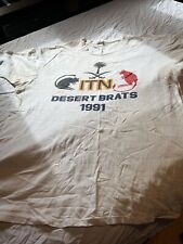 ITN Gulf War T-shirt ( Desert Brats 1991 ) Size XL Press Cor T-shirt .