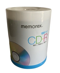 Memorex CD-R Digital Media 52X 700 MB 80 Minutes 100 Pack Spindle Sealed - Picture 1 of 7