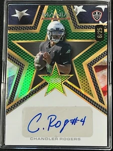 2024 Wild Card Auto Mania Chandler Rogers #'d 6/25 1° Rookie Card Cal QB - Foto 1 di 2