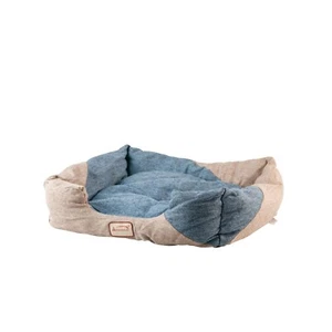 Armarkat Cat Bed Model C47, Navy blue & beige - Picture 1 of 8