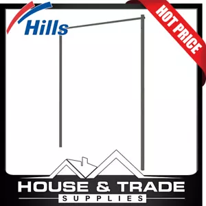 Hills Frazer Post Kit Suits Frazer 33m Folding Clothesline Woodland Grey 100772 - Picture 1 of 2