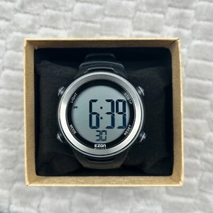 Ezon T007 Heart Rate 48mm Sports Watch Fitness Tracker Black digital - Picture 1 of 11