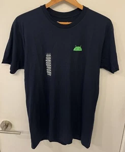 Google Shirt Hombre M Camiseta Oficial Manga Corta Con Logo Verde Marciano - Imagen 1 de 4