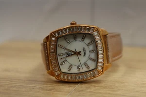 Victoria Wieck Beverly Hills B8622 Rose Gold Pink Leather Quartz Ladies Watch NB - Picture 1 of 6