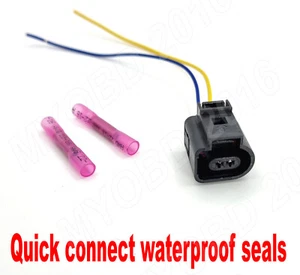 2 Pin Connector Plug Wiring Electrical Harness FOR VW/Audi/Skoda/Seat 1J0973702 - Picture 1 of 6