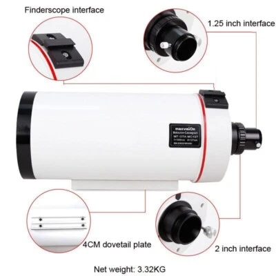 Maxvision 127/1900mm Mak Achromatic Fully-Optical Astronomical Telescope OTA - Image 1 of 4
