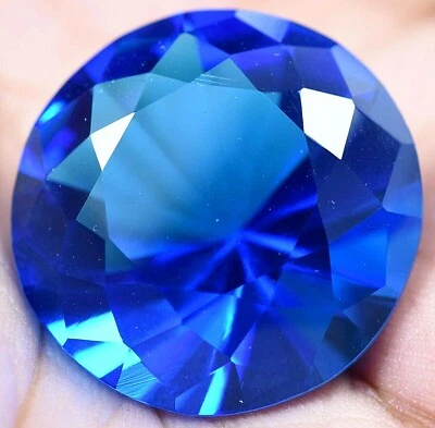 Lab Created 47.35 Ct Lustrous Blue Tanzanite GGL Certified Sparkling AAA+ Gem - Image 1 of 4
