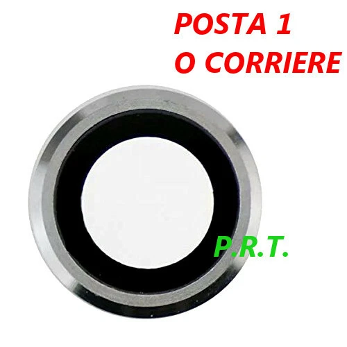 LENTE VETRINO iPhone 6 / 6 PLUS FOTOCAMERA POSTERIORE E  CORNICE SILVER ARGENTO - Immagine 1 di 1