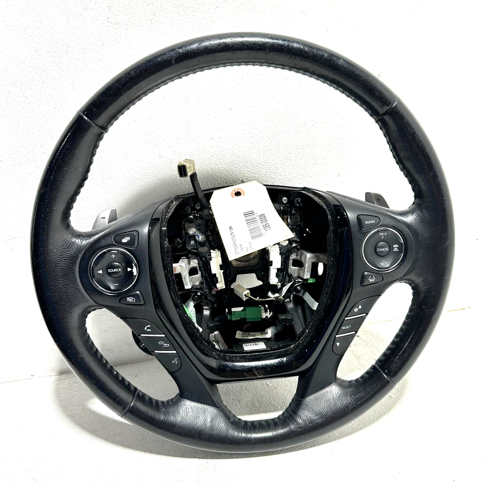 2016-2018 HONDA PILOT ELITE РУЛЕВОЕ КОЛЕСО ЧЕРНЫЙ КОЖАНЫЙ OEM - Изображение 1 из 4