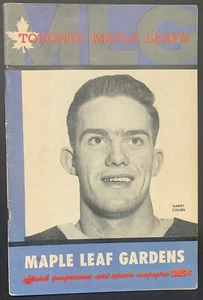 1958 Toronto Maple Leafs Complete Scored Program Boston Bruins NHL Hockey VTG - Picture 1 of 4