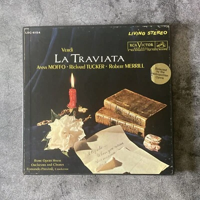 Verdi La Traviata RCA LIVING STEREO 3 LP Set USED Fully Tested Robert Merrill - Image 1 of 4