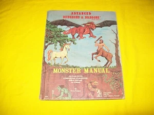 MONSTER MANUAL DUNGEONS & DRAGONS AD&D 1ST EDITION TRUE 1ST PRINT LIZARD LOGO -4 - Picture 1 of 2