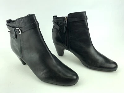 Sam Edelman Maddox Ankle Bootie Black Leather Size 10 - Imagem 1 de 4