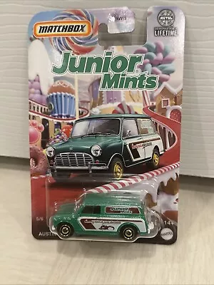 MATCHBOX CANDY SERIES JUNIOR MINTS AUSTIN MINI VAN #5/6 DIECAST 1:64 SCALE NEW - Image 1 of 2