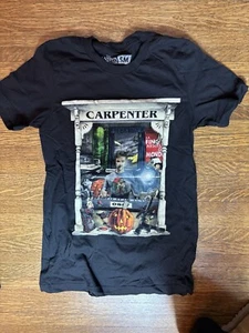 NWOT SHIRT Master Carpenter Short Sleeve Preshrunk Cotton Twin Small Black - Picture 1 of 4