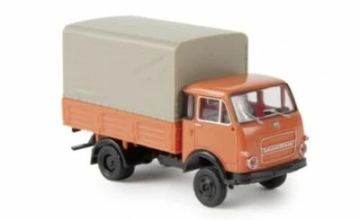 BREKINA FURGONE OM LUPETTO ORANGE SCALA 1/87 321884 - Immagine 1 di 3