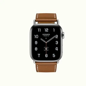 24k Hermes Band Apple Watch Single Tour 45mm 44mm Attelage Fauve band new in box - Picture 1 of 3
