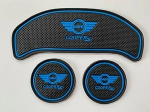 MINI (F54 ) CLUBMAN COOPER 'S' 2016 - 2020 (3 PARTS) INTERIOR GATE PAD SET BLUE - Picture 1 of 3