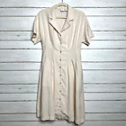 H by Halston Blush Pink Linen A Line Dress Size 6